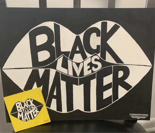Black Lives Matter painting